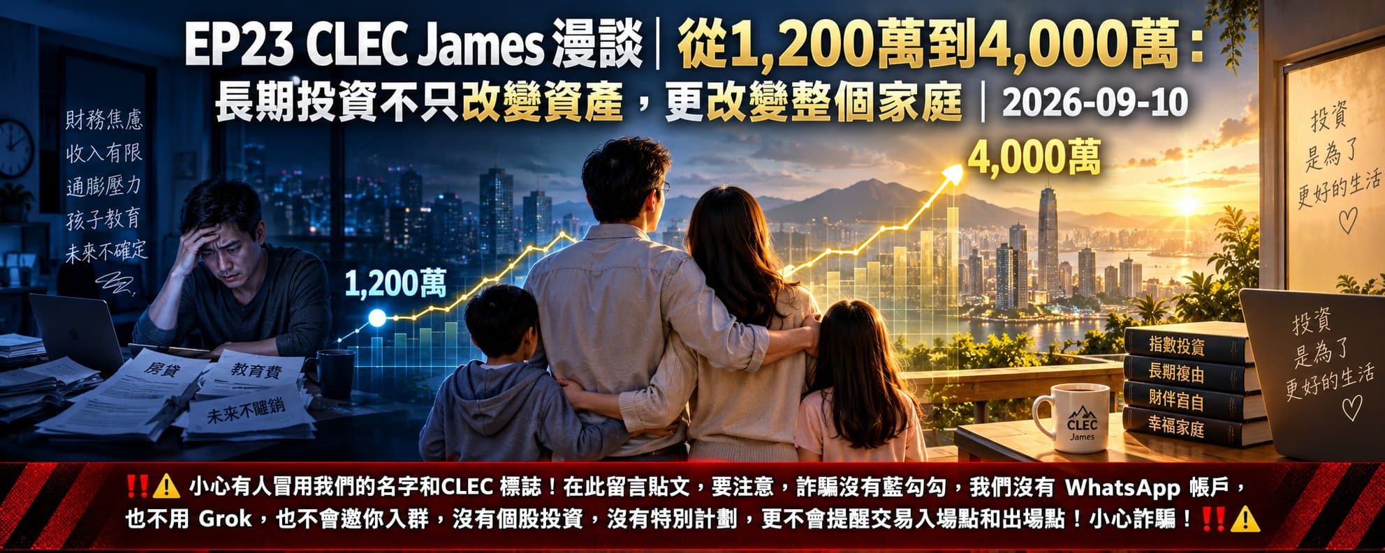 從1,200萬到4,000萬:長期投資不只改變資產,更改變整個家庭